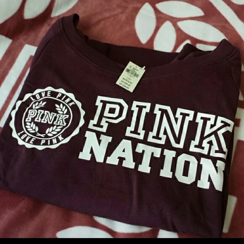NWT PINK Nation pullover